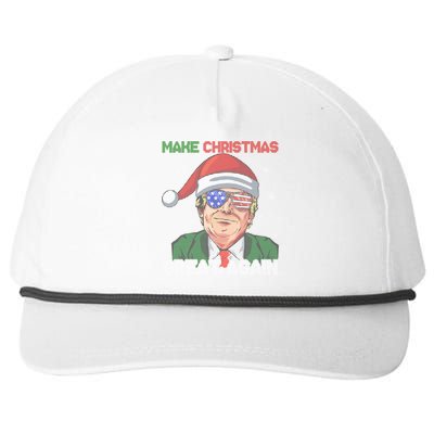 Make Christmas Great Again Funny Trump Ugly Christmas Meaningful Gift Snapback Five-Panel Rope Hat