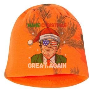 Make Christmas Great Again Funny Trump Ugly Christmas Meaningful Gift Kati - Camo Knit Beanie