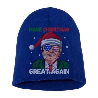 Make Christmas Great Again Funny Trump Ugly Christmas Meaningful Gift Short Acrylic Beanie