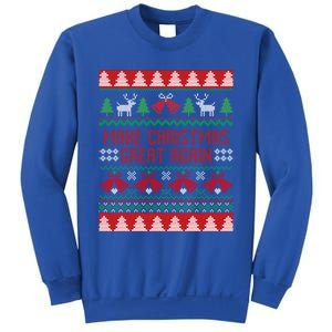 Make Christmas Great Again Funny Trump Ugly Christmas Gift Sweatshirt