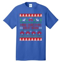 Make Christmas Great Again Funny Trump Ugly Christmas Gift Tall T-Shirt