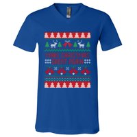 Make Christmas Great Again Funny Trump Ugly Christmas Gift V-Neck T-Shirt