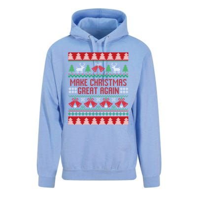 Make Christmas Great Again Funny Trump Ugly Christmas Gift Unisex Surf Hoodie