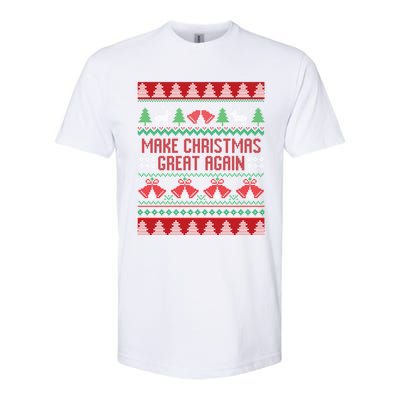 Make Christmas Great Again Funny Trump Ugly Christmas Gift Softstyle CVC T-Shirt