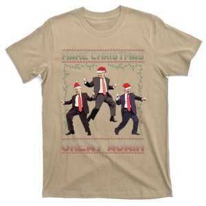 Make Christmas Great Again Funny Santa Trump 2024 Xmas T-Shirt