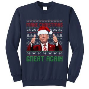 Make Christmas Great Again Santa Trump 2024 Ugly Sweater Sweatshirt