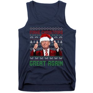 Make Christmas Great Again Santa Trump 2024 Ugly Sweater Tank Top