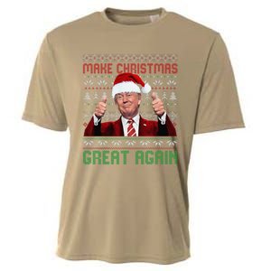 Make Christmas Great Again Santa Trump 2024 Ugly Sweater Cooling Performance Crew T-Shirt