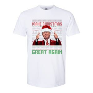 Make Christmas Great Again Santa Trump 2024 Ugly Sweater Softstyle CVC T-Shirt