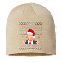 Make Christmas Great Again Funny Ugly Christmas Sustainable Beanie