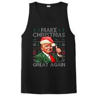 Make Christmas Great Again Funny Trump Xmas Snow Pajama Ugly PosiCharge Competitor Tank