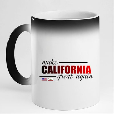 Make California Great Again 11oz Black Color Changing Mug