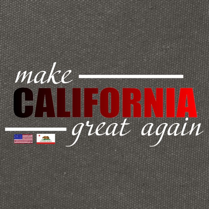 Make California Great Again Cotton Canvas Backpack