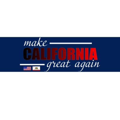 Make California Great Again Bumper Sticker