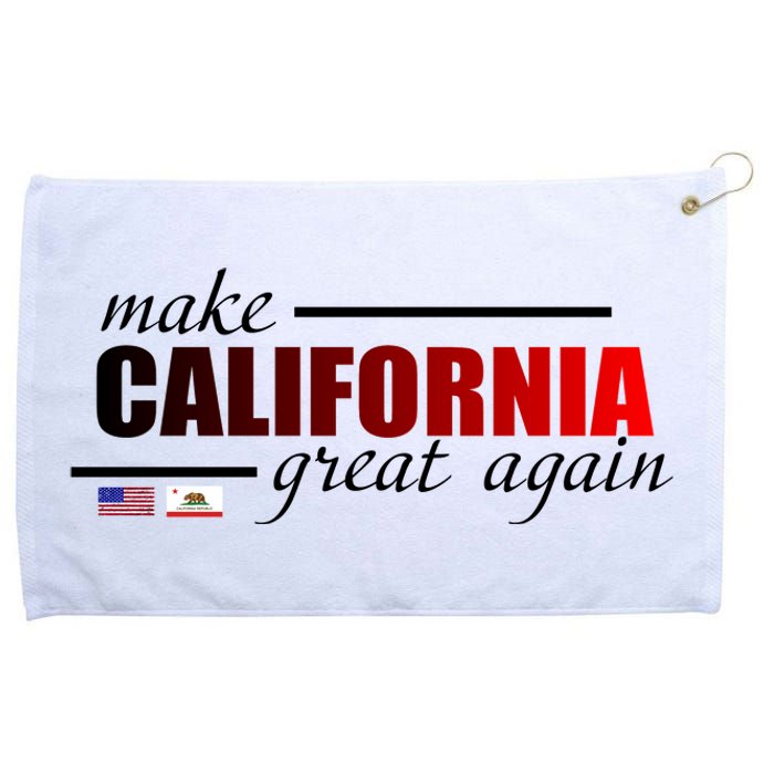 Make California Great Again Grommeted Golf Towel