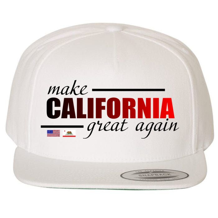 Make California Great Again Wool Snapback Cap