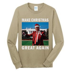 Make Christmas Great Again Boy Girl Funny Trump Tall Long Sleeve T-Shirt