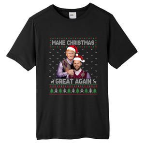 Make Christmas Great Again Funny Trump Vance Xmas Pajamas Gift Tall Fusion ChromaSoft Performance T-Shirt