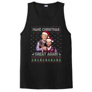 Make Christmas Great Again Funny Trump Vance Xmas Pajamas Gift PosiCharge Competitor Tank