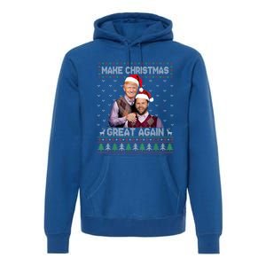 Make Christmas Great Again Funny Trump Vance Xmas Pajamas Gift Premium Hoodie