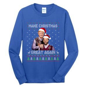 Make Christmas Great Again Funny Trump Vance Xmas Pajamas Gift Tall Long Sleeve T-Shirt