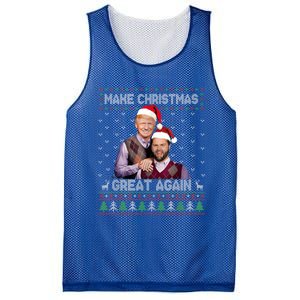 Make Christmas Great Again Funny Trump Vance Xmas Pajamas Gift Mesh Reversible Basketball Jersey Tank