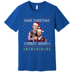 Make Christmas Great Again Funny Trump Vance Xmas Pajamas Gift Premium T-Shirt