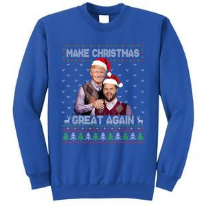 Make Christmas Great Again Funny Trump Vance Xmas Pajamas Gift Tall Sweatshirt