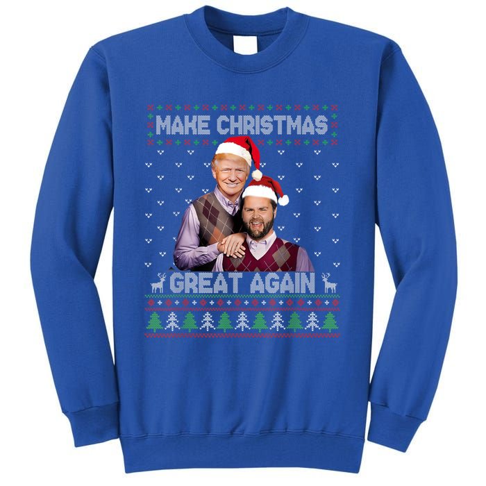 Make Christmas Great Again Funny Trump Vance Xmas Pajamas Gift Tall Sweatshirt