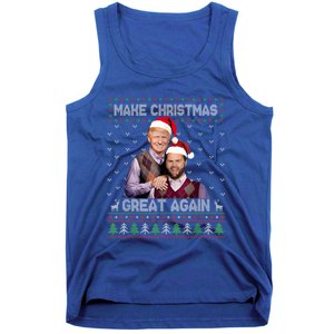 Make Christmas Great Again Funny Trump Vance Xmas Pajamas Gift Tank Top