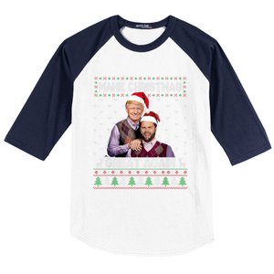 Make Christmas Great Again Funny Trump Vance Xmas Pajamas Gift Baseball Sleeve Shirt