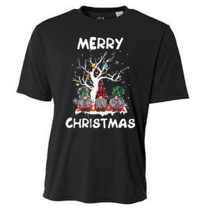 Merry Christmas Gnomes Funny Xmas Family Cooling Performance Crew T-Shirt