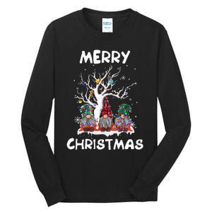 Merry Christmas Gnomes Funny Xmas Family Tall Long Sleeve T-Shirt