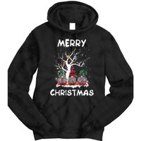 Merry Christmas Gnomes Funny Xmas Family Tie Dye Hoodie