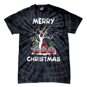 Merry Christmas Gnomes Funny Xmas Family Tie-Dye T-Shirt