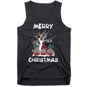 Merry Christmas Gnomes Funny Xmas Family Tank Top