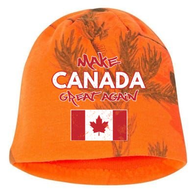 Make Canada Great Again Design Funny Canadian Flag Mcga Funny Gift Kati - Camo Knit Beanie