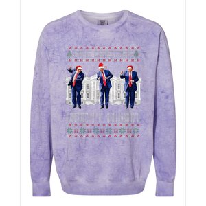 Make Christmas Great Again Ugly Sweaters Funny Trump 47 Xmas Colorblast Crewneck Sweatshirt