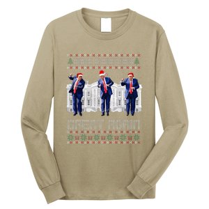 Make Christmas Great Again Ugly Sweaters Funny Trump 47 Xmas Long Sleeve Shirt