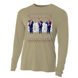 Make Christmas Great Again Ugly Sweaters Funny Trump 47 Xmas Cooling Performance Long Sleeve Crew