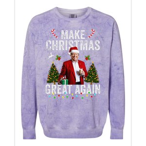 Make Christmas Great Again Colorblast Crewneck Sweatshirt