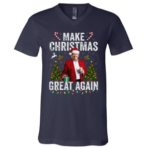 Make Christmas Great Again V-Neck T-Shirt