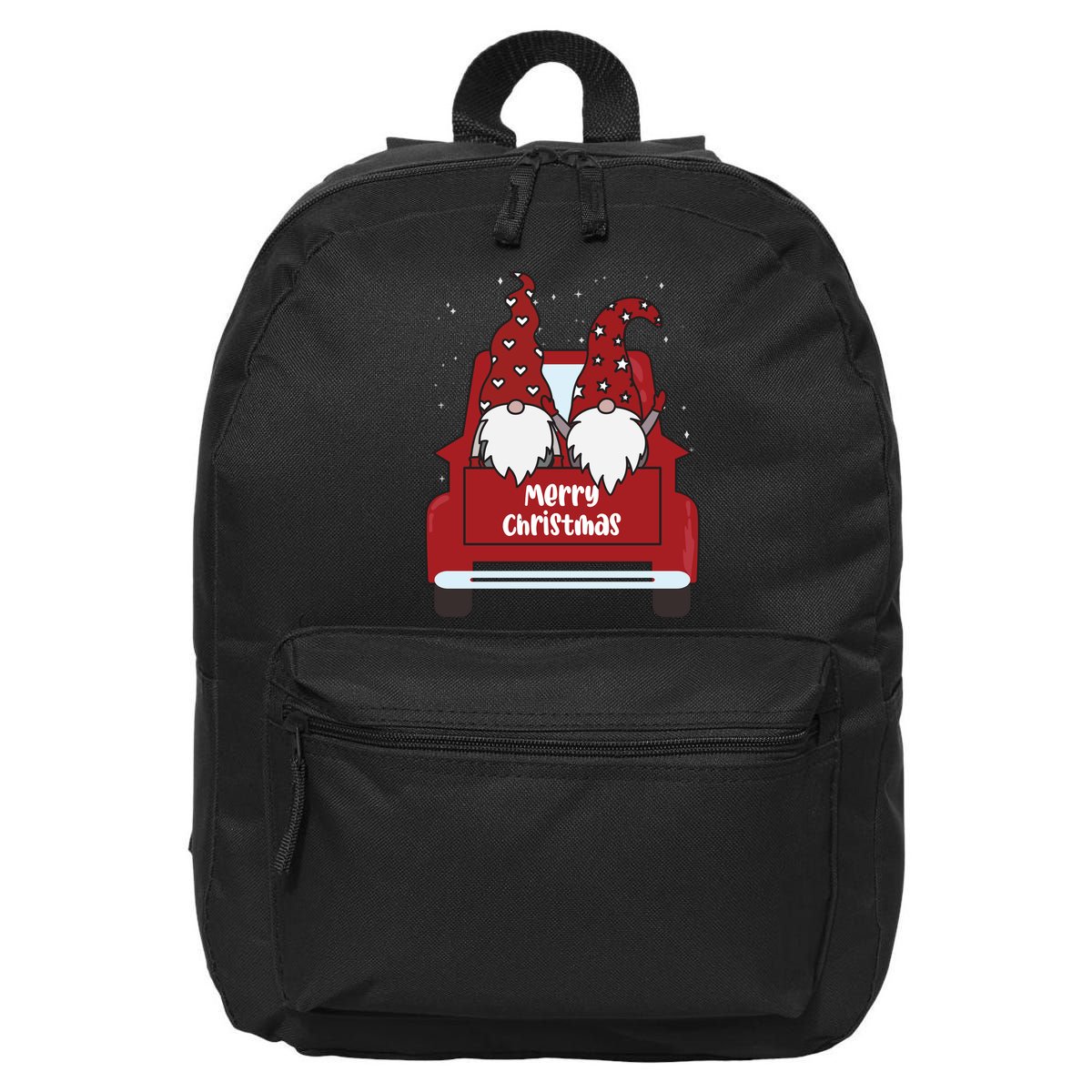 Merry Christmas Gnome Holiday Cute 16 in Basic Backpack
