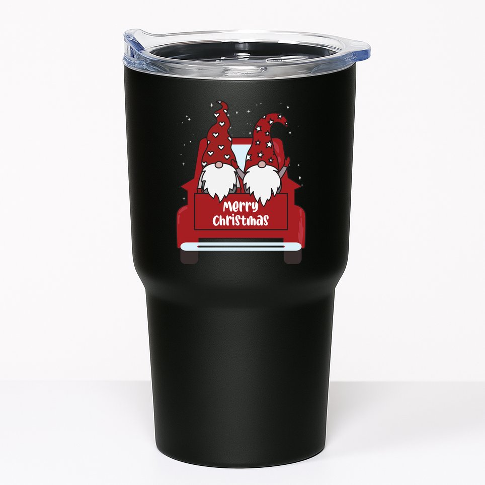 Merry Christmas Gnome Holiday Cute Tumbler