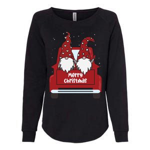 Merry Christmas Gnome Holiday Cute Womens California Wash Sweatshirt