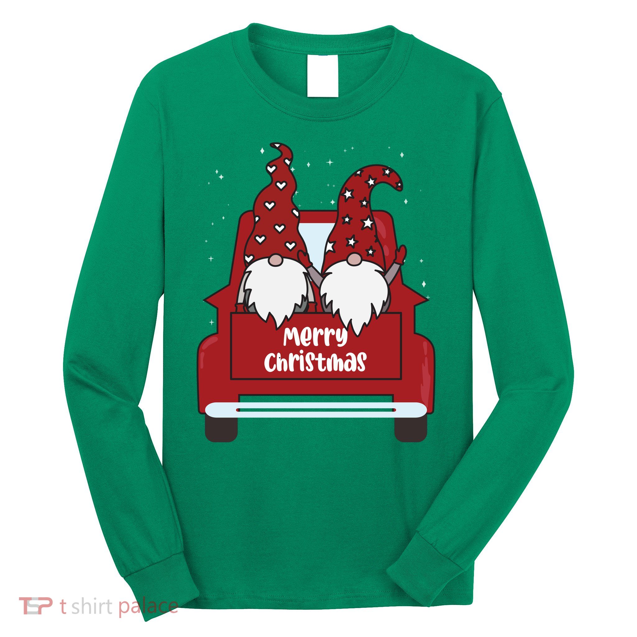 Merry Christmas Gnome Holiday Cute Long Sleeve Shirt