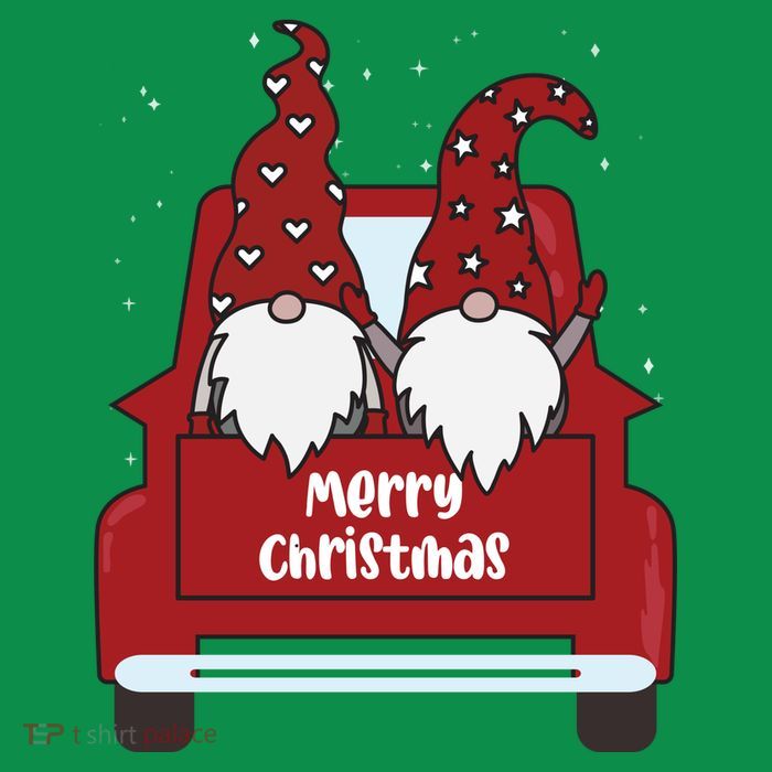 Merry Christmas Gnome Holiday Cute Button