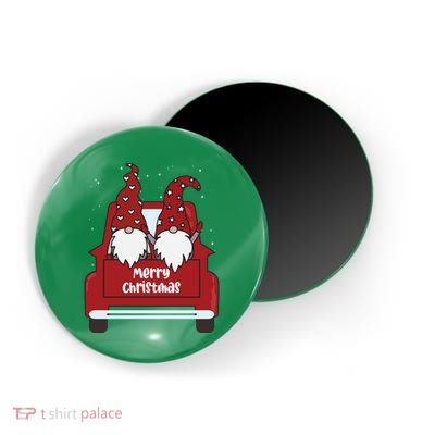 Merry Christmas Gnome Holiday Cute Magnet
