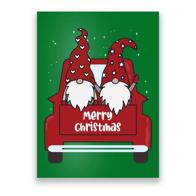 Merry Christmas Gnome Holiday Cute Poster