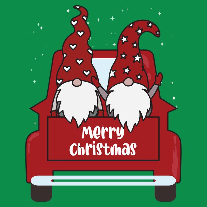 Merry Christmas Gnome Holiday Cute Baby Bodysuit